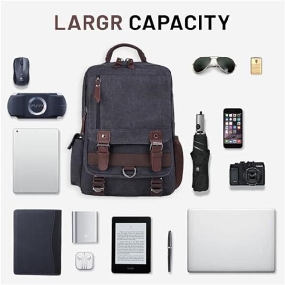 Canvas Crossbody Messenger Bag Sling Backpack Travel Shoulder Bag Tablet Bag main image 3